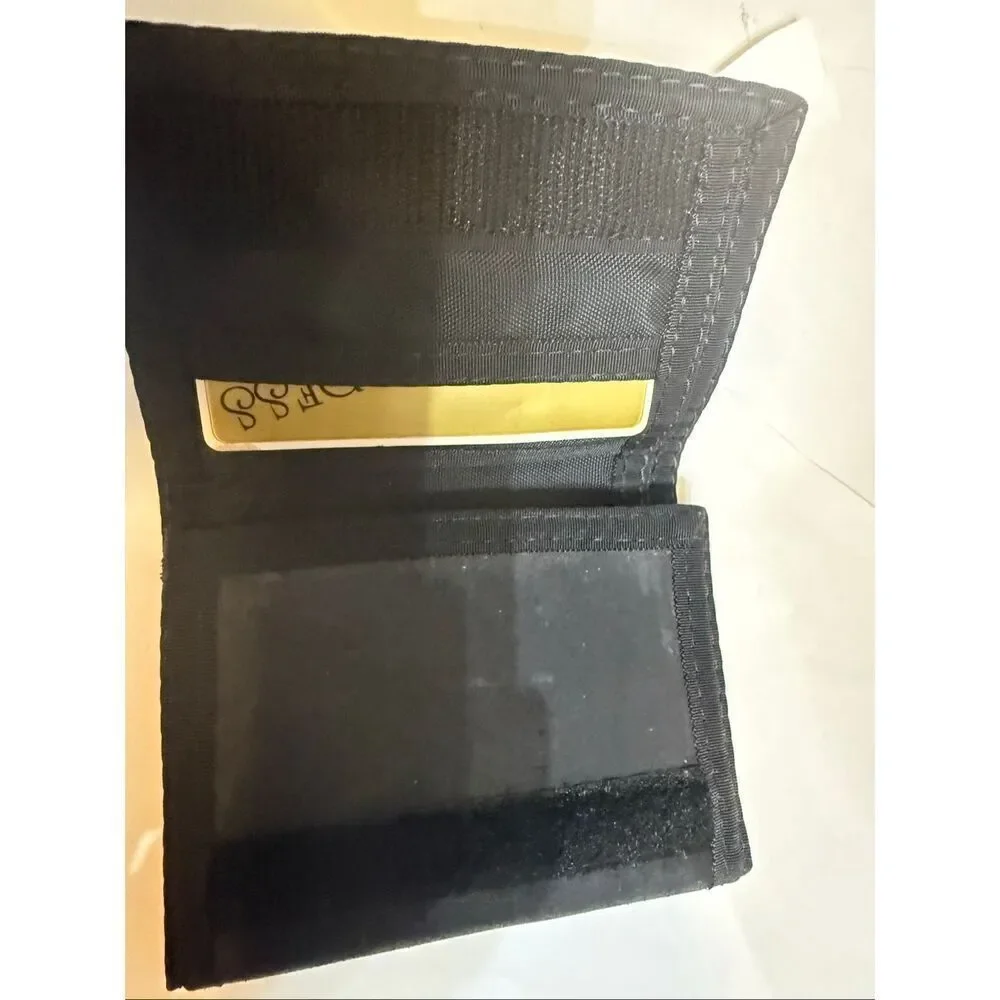 Dante Men's Handcrafted Leather Card Slots Trifold Wallet Black